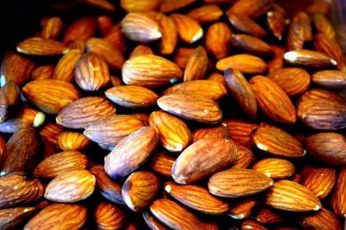 almonds nuts food
