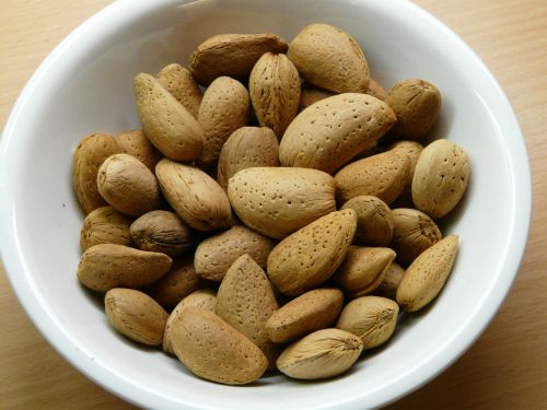 almonds nuts shell