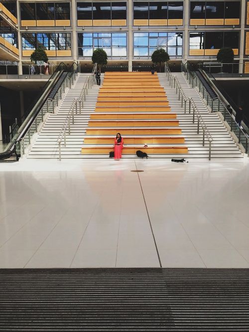 alone waiting stairs