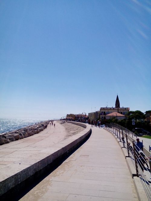 along the sea summer italy