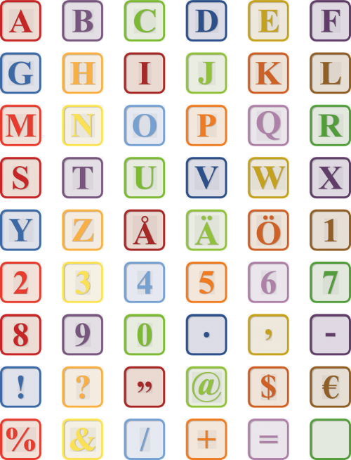 alphabet letter block