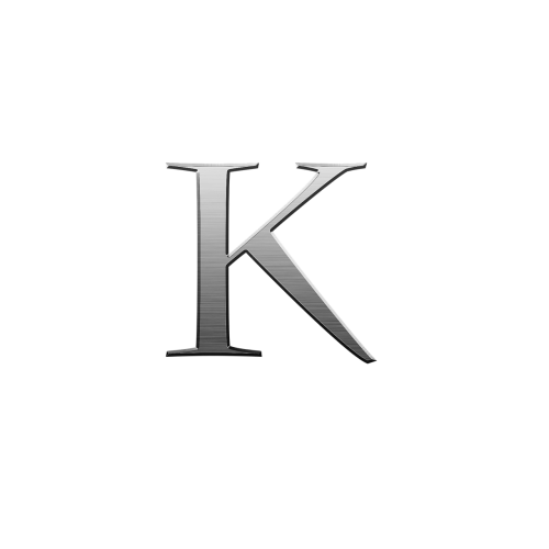 alphabet letter k metal