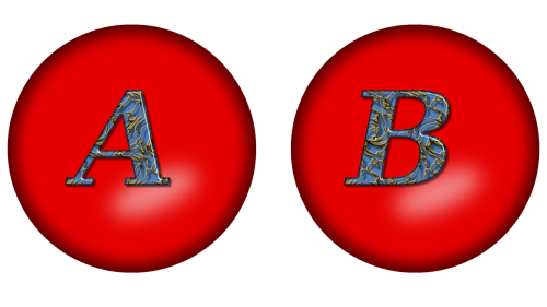 alphabet a large letter large letter b