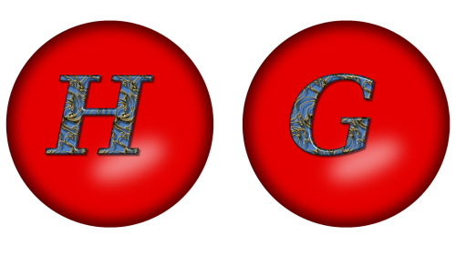 alphabet large letter h large letter g