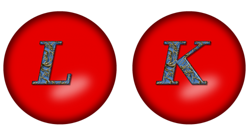 alphabet large letter l large letter k