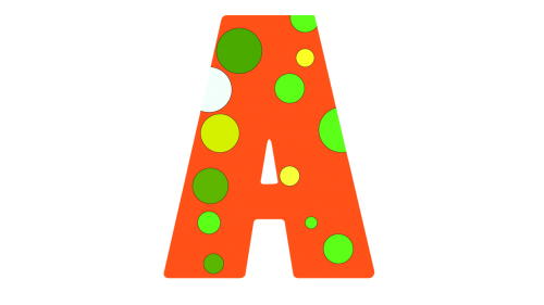 alphabet orange