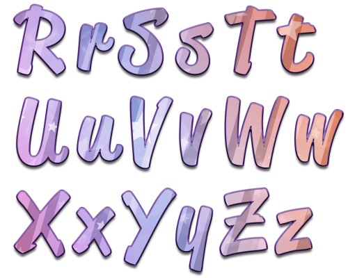 alphabet letters script