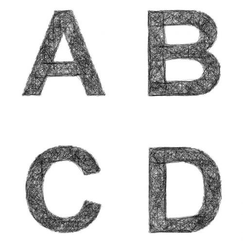 alphabet letter font