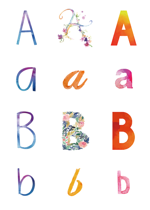 alphabet abc design