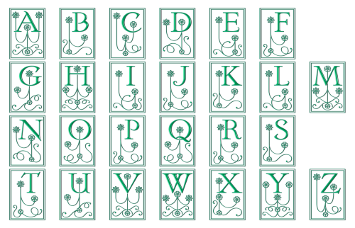 alphabet letters typography