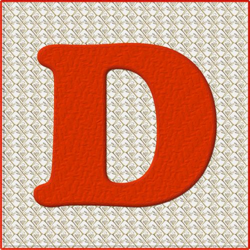 Christmas Alphabet # 1 - D