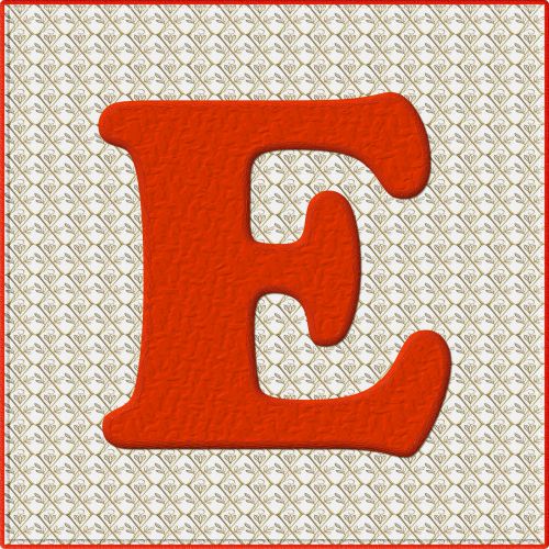 Christmas Alphabet # 1 - E