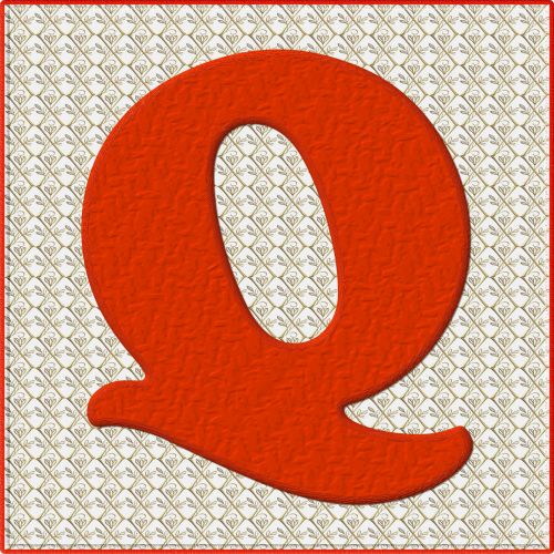 Christmas Alphabet # 1 - Q