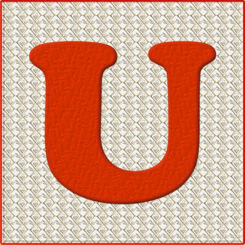 Christmas Alphabet # 1 - U