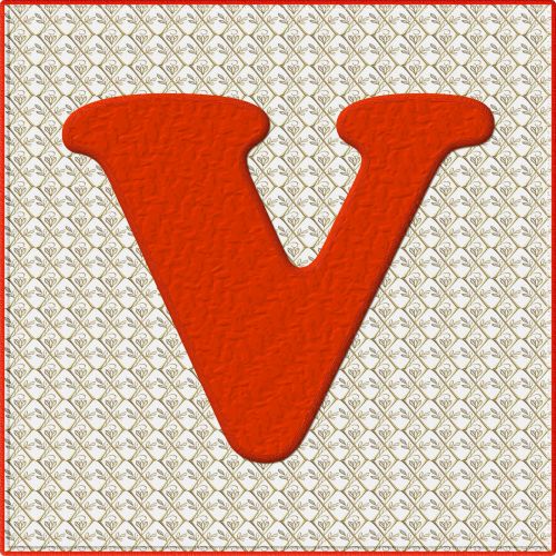 Christmas Alphabet # 1 - V