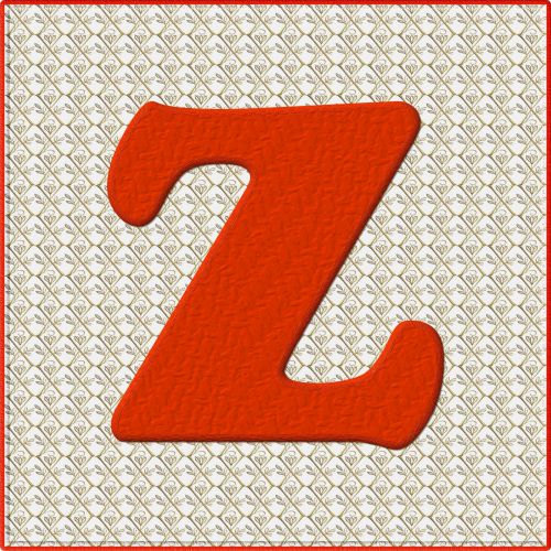 Christmas Alphabet # 1 - Z