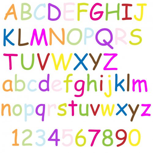 Alphabet Letters Colorful