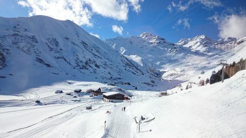 alpine mountains snow