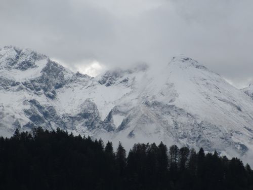 alpine snow mountains