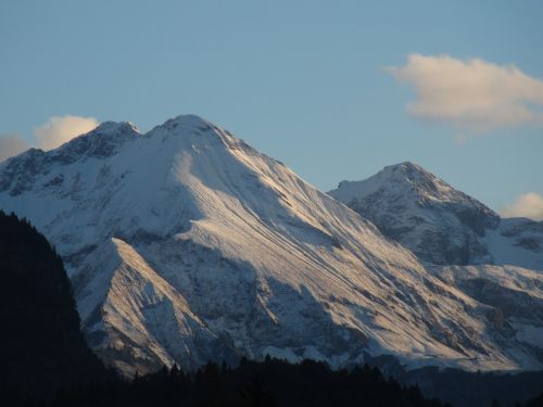 alpine snow mountains