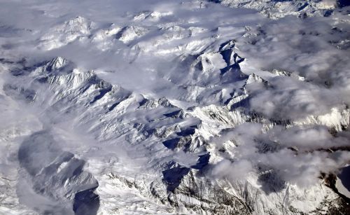 alpine mountains snow