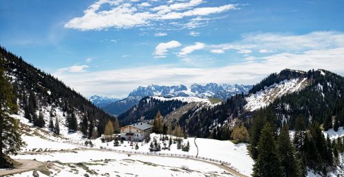 alpine mountains panorama