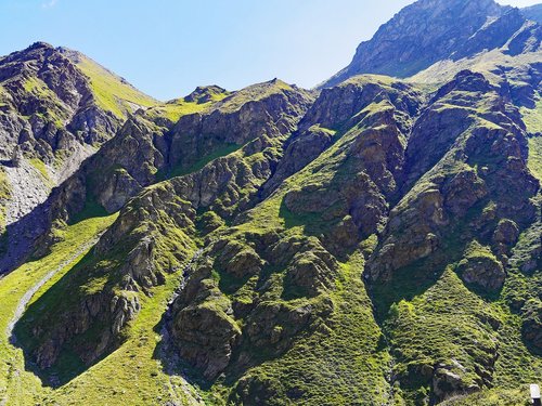 alpine  rock formation  schroff