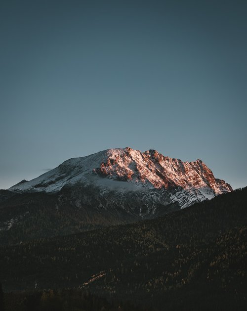 alpine  mountains  sunset