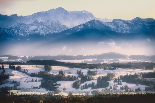 alpine  mountains  panorama