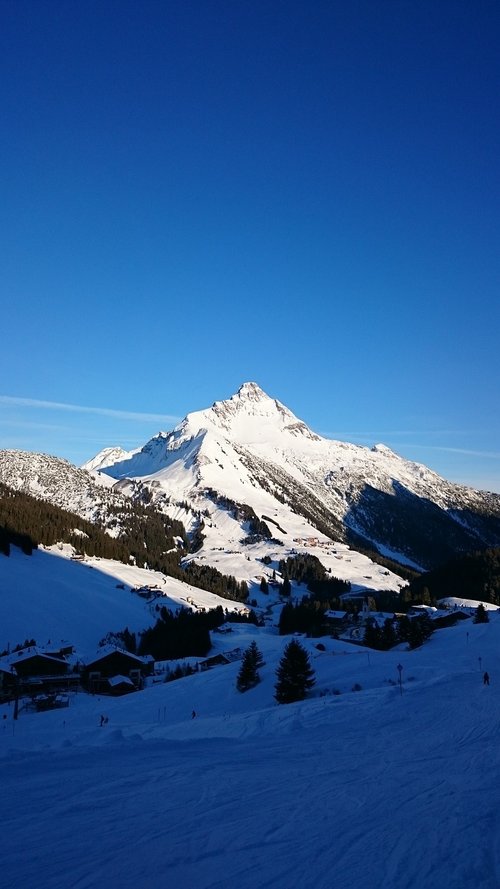 alpine  winter  mountains
