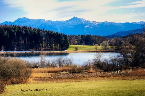 alpine  mountains  landscape