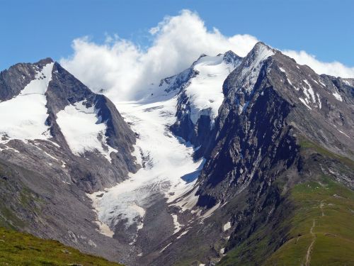 alpine mountains glacier