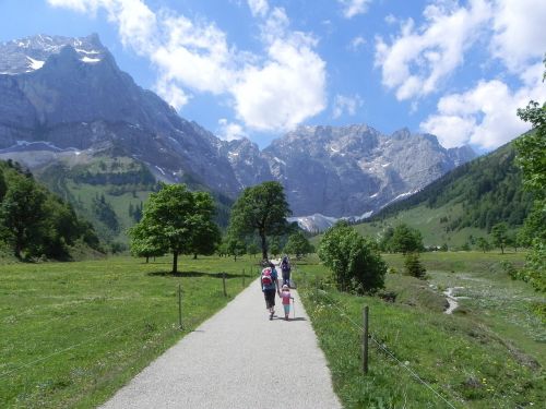 alpine landscape road