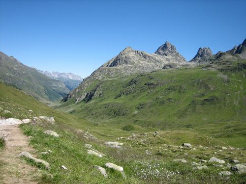 alpine mountains landscape