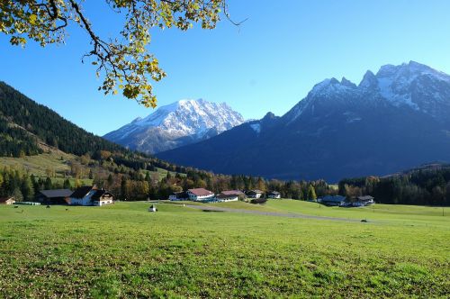 alpine mountains autumn