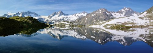 alpine mountains bergsee