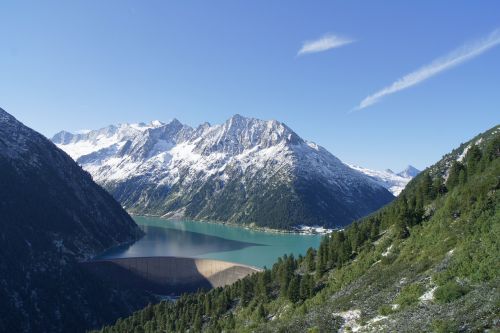 alpine mountains snow