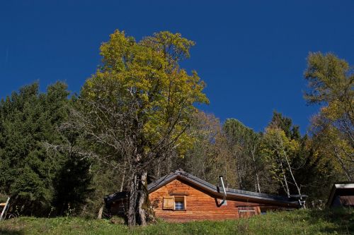 alpine hut facade cladding shingle