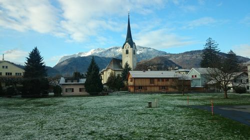 alpine village frost november