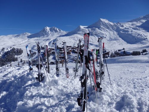 alps france winter