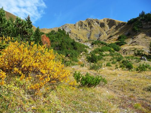 alps autumn mountains