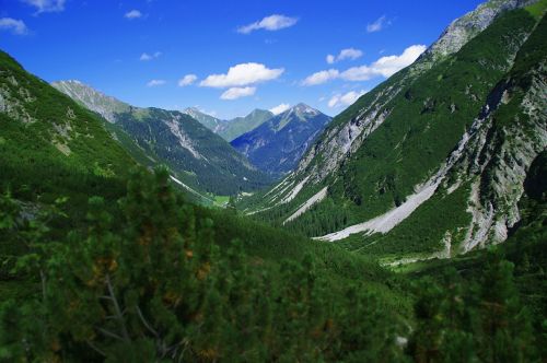 alps valley landscape