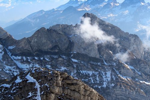 alpstein mountains panorama