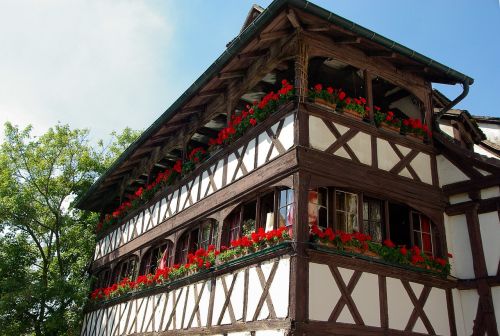 alsace strasbourg timbered house