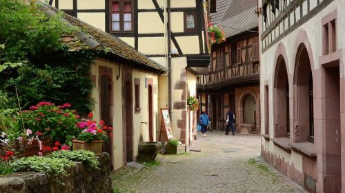 alsace france half-timbered house