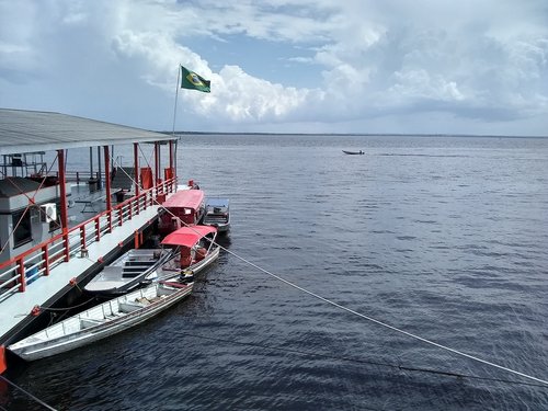 amazon river  brazil  boat