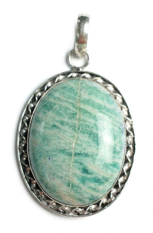 amazonite stone pendant