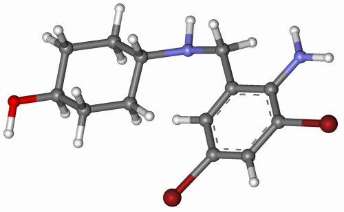 ambroxol molecule model