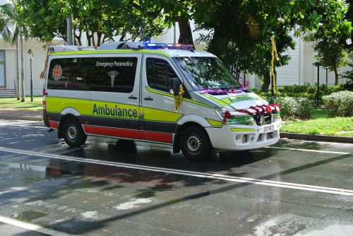 ambulance parade christmas decorations