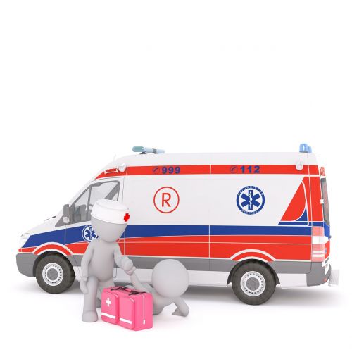 ambulance first aid white male